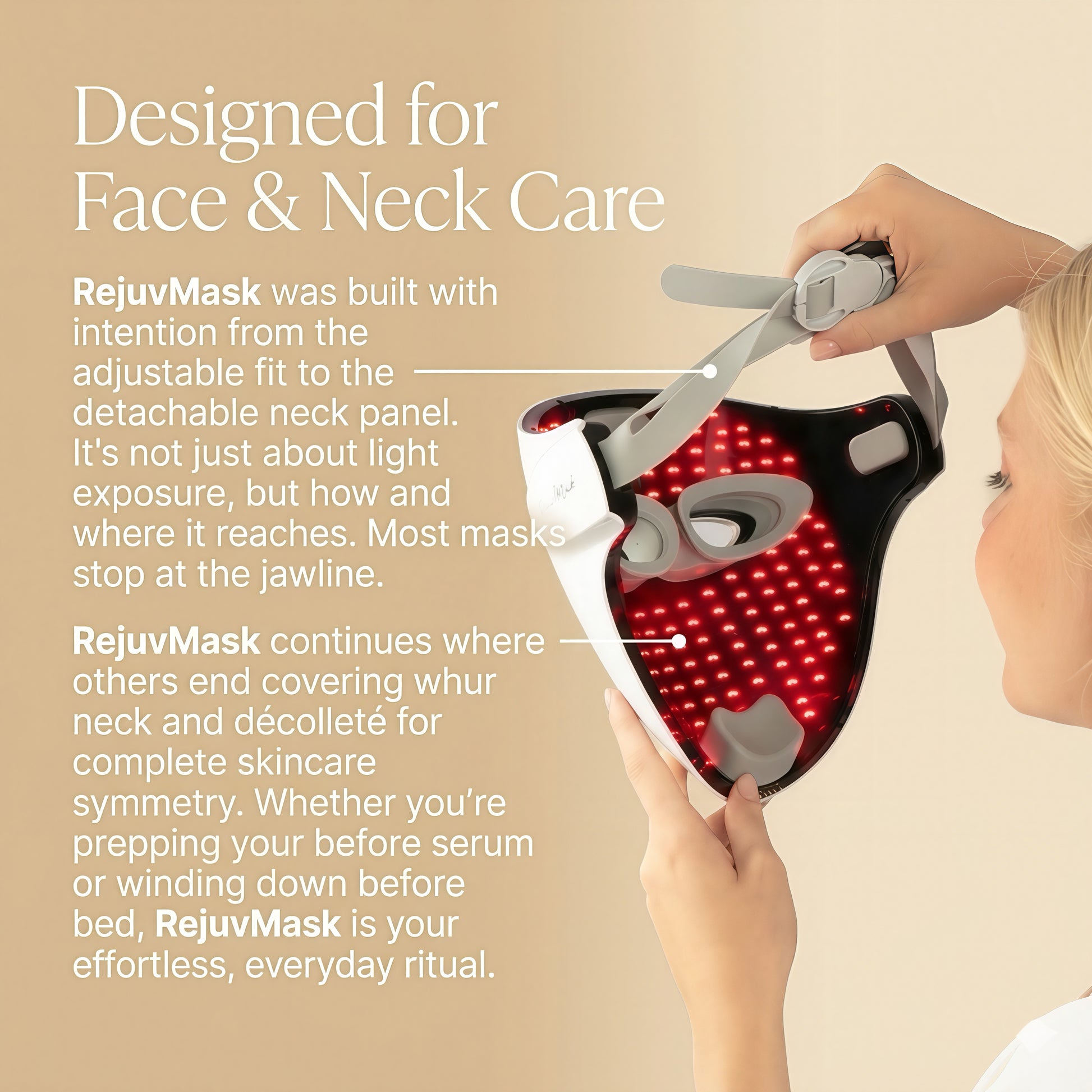 Redpureray | Face and Neck  Pro Red Light Therapy Mask