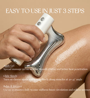 Redpureray | 3-in-1 Heated Muscle Scraper White