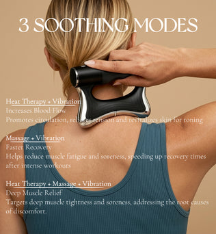 Redpureray | 3-in-1 Heated Muscle Scraper White