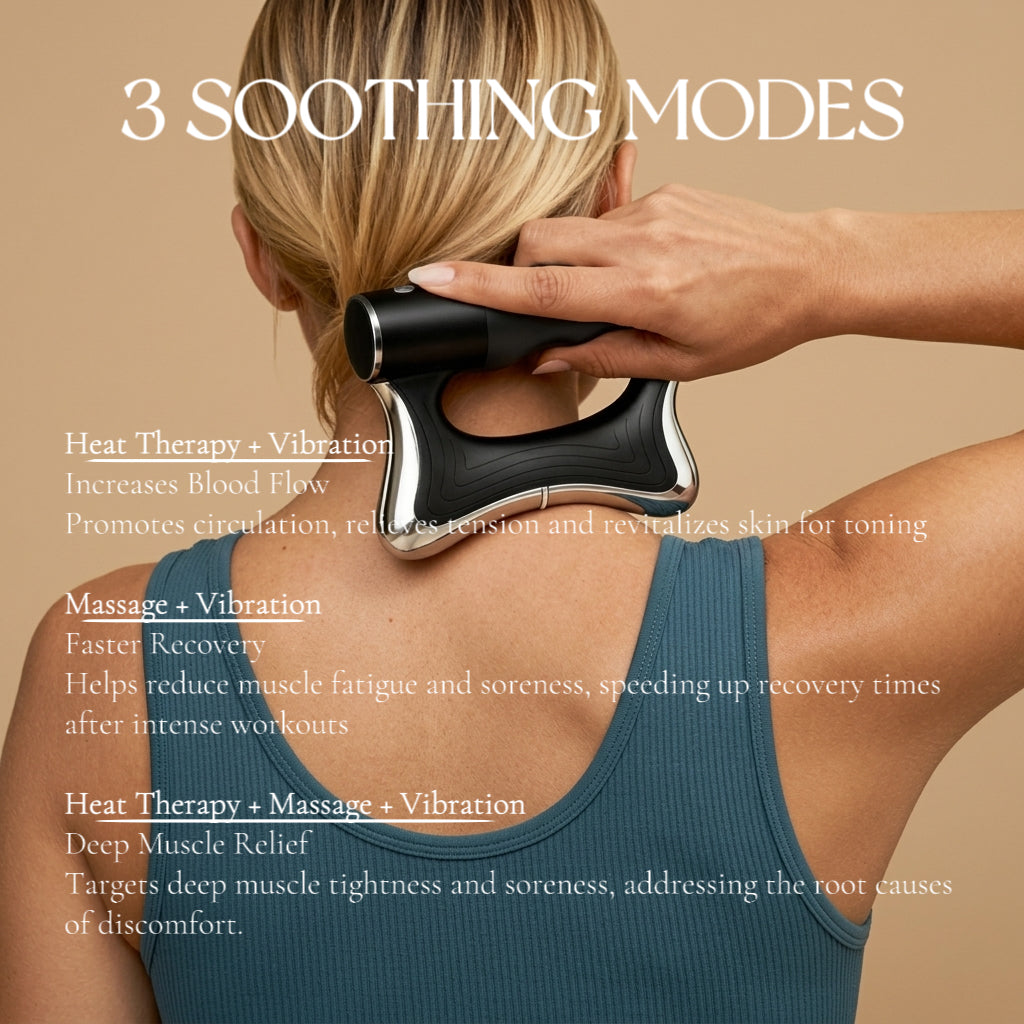 Redpureray | 3-in-1 Heated Muscle Scraper White