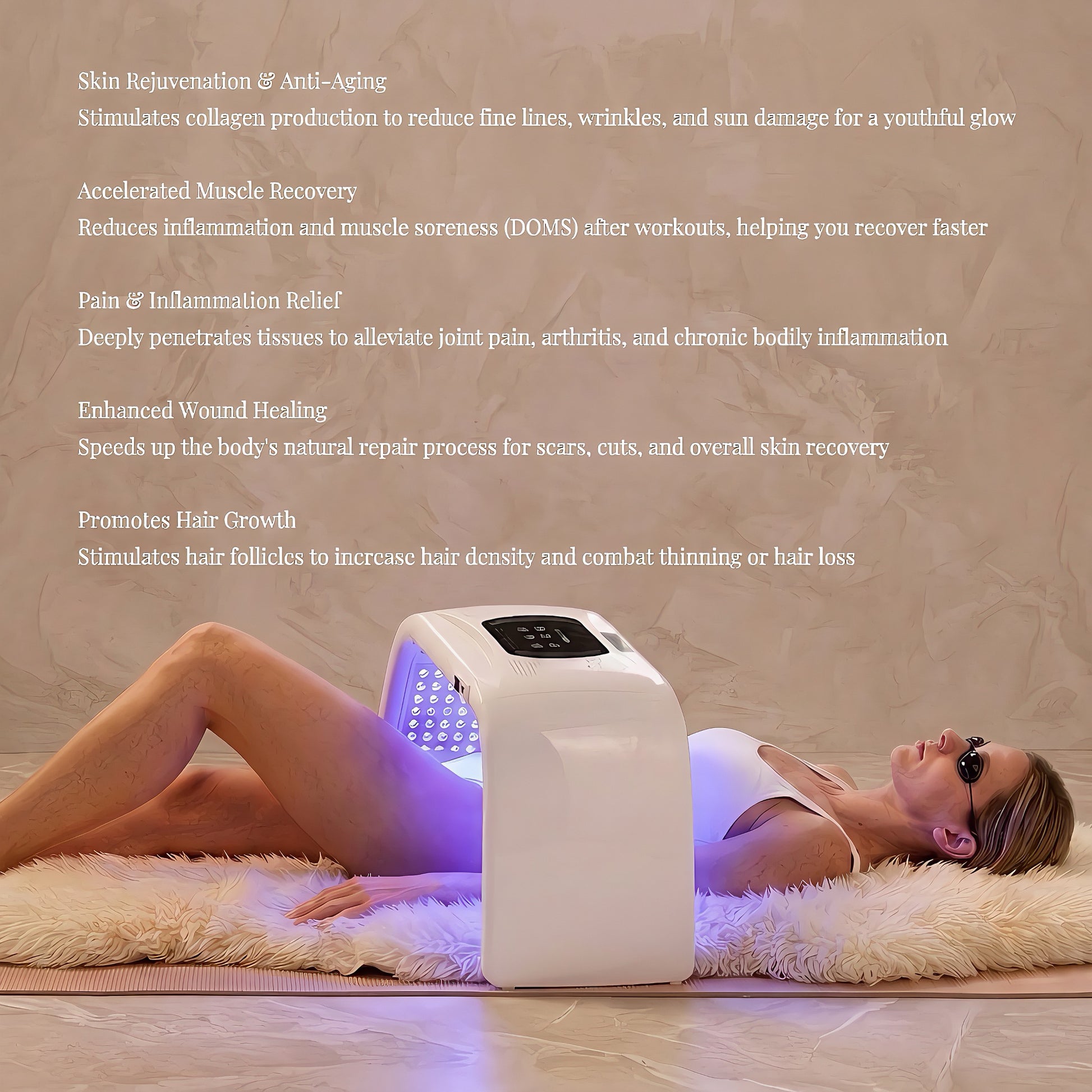 RedpureRay | Body & Face LED Red Light Therapy Device