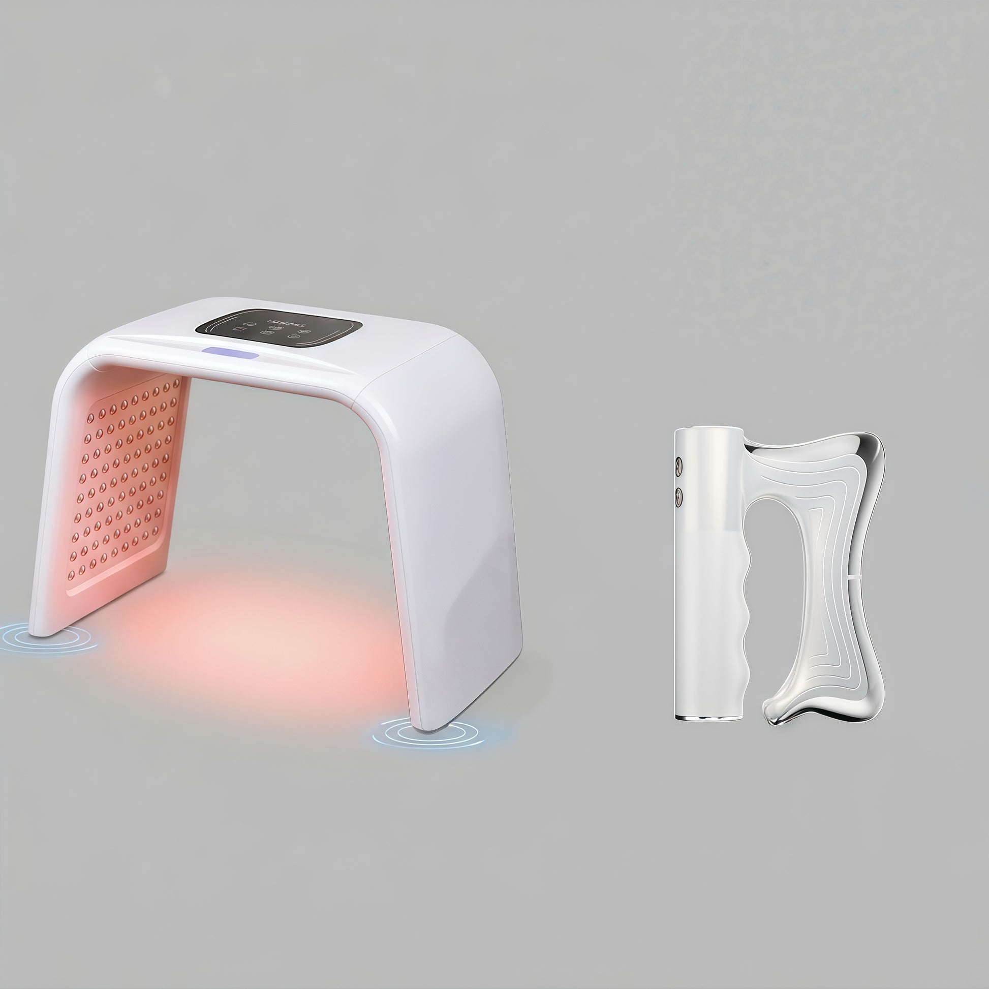 RedpureRay | Body and Face LED Red Light Therapy Device & 3-in-1 Muscle Scraping Tool Bundle