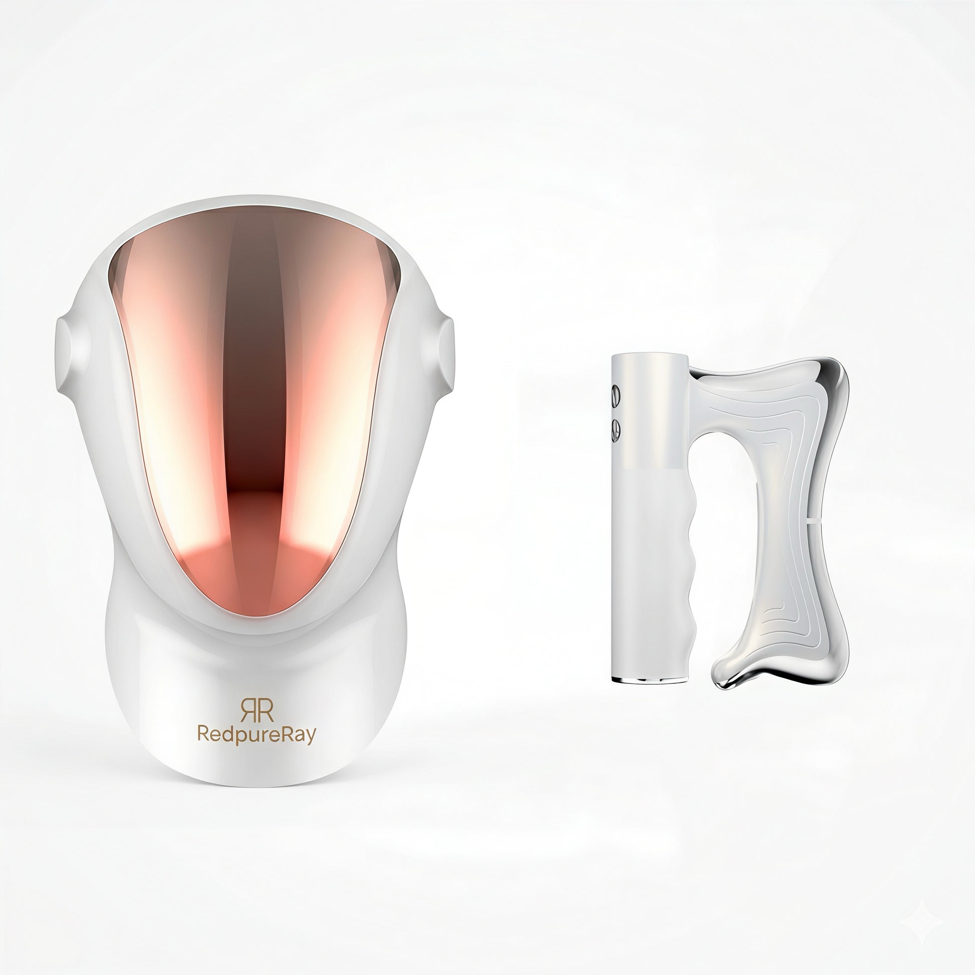 Redpureray | Red Light Therapy Mask & 3-in-1 Muscle Scraping Tool Bundle
